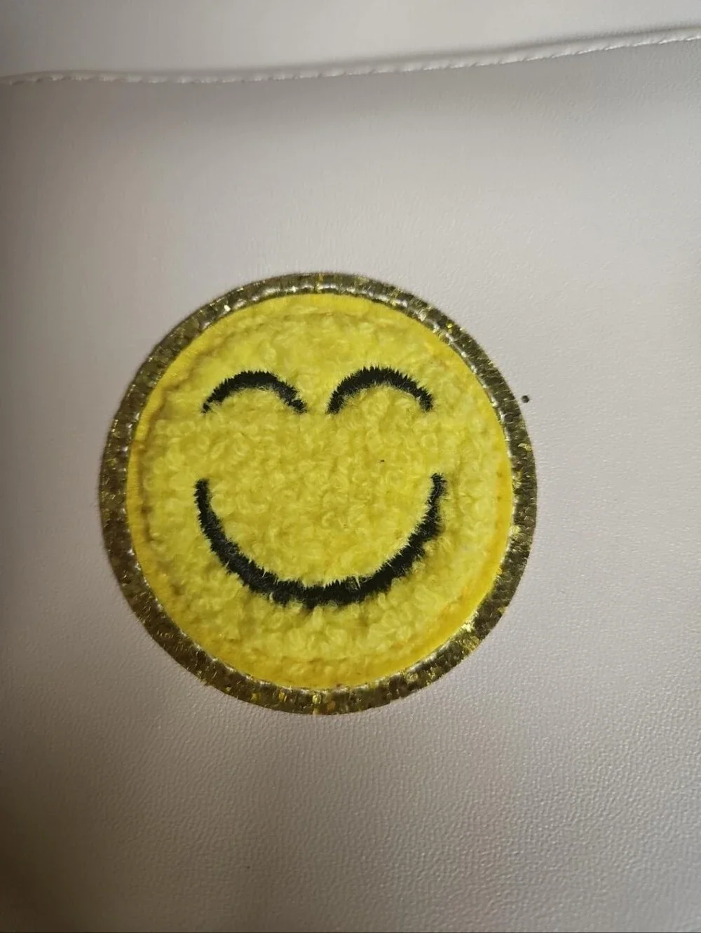 Smiley Face Insulated Lunch Bag Beige Cute Travel Cosmetic Cooler